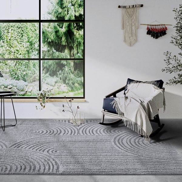 Sivi tepih 200x280 cm Chappe Light Grey – Elle Decoration-image-1