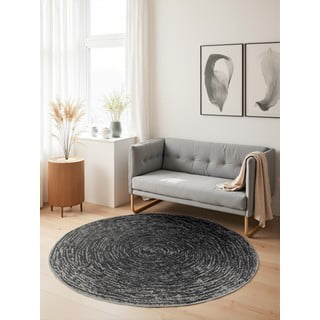 Sivi okrugli tepih ø 160 cm Gloria Cavallo – Hanse Home