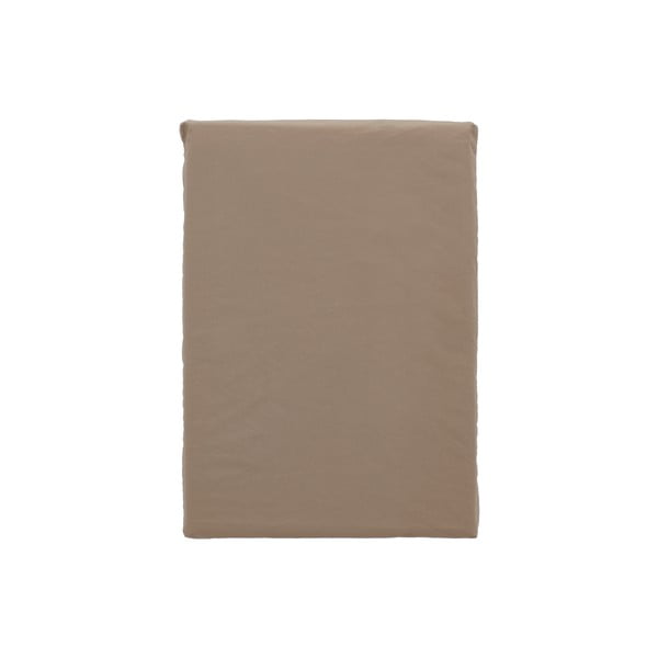 Smeđa posteljina za krevet za jednu osobu od pamučnog perkala 140x200 cm Crisp – Södahl-image-3