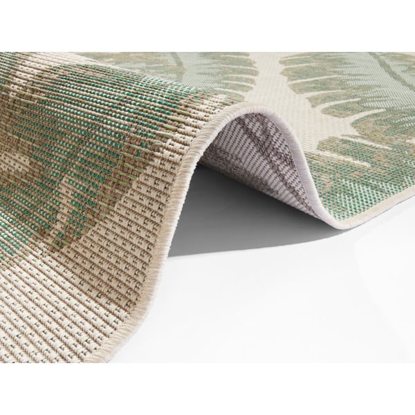 Zeleno-bež vanjski tepih Ragami Leaf, 180 x 280 cm-image-1