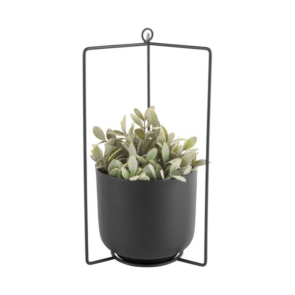 Crna metalna viseća tegla za cvijeće PT LIVING Spatial, visina 36 cm-image-2