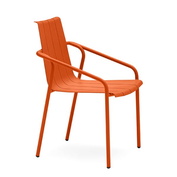 Narančaste metalne vrtne stolice u setu 4 kom Fleole – Ezeis