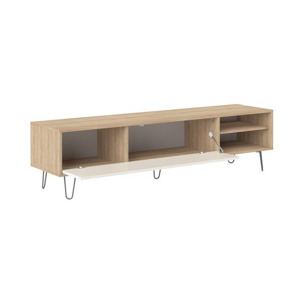 Krem TV komoda u dekoru hrasta 165x44 cm Aero - TemaHome -image-3