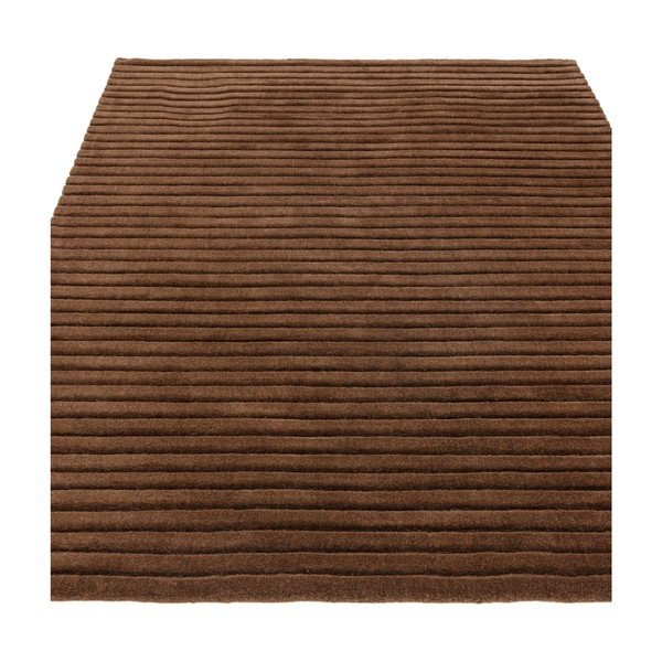 Tamno smeđi ručno rađen vunen tepih 160x230 cm – Asiatic Carpets-image-1