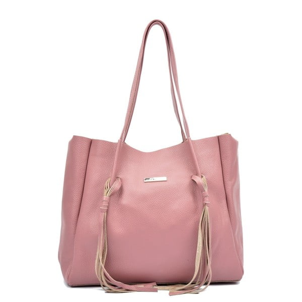 Luisa Vannini Bobby ružičasta kožna torbica