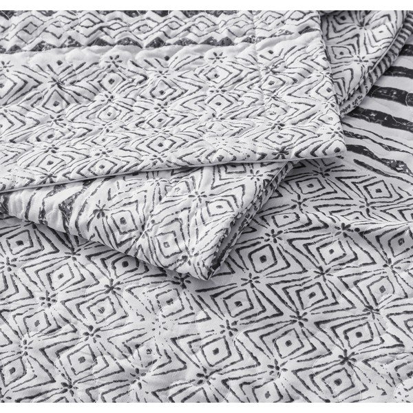 Pokrivač iz mikropercila s dvije jastučnice Sleeptime Elegant Stripe, 250 x 260 cm-image-3