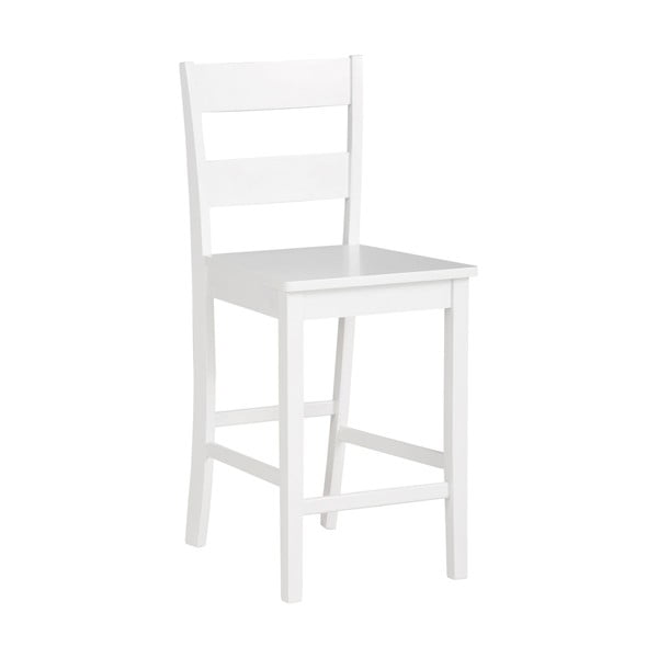 Bijela barska stolica od masivnog bora (visine sjedala 60 cm) Torpedo – Støraa