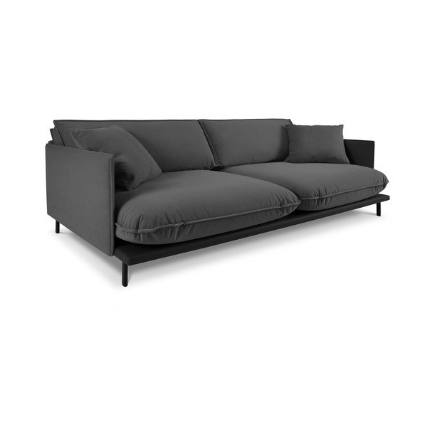 Tamno siva sofa s baršunastom površinom Interieurs 86 Auguste-image-3