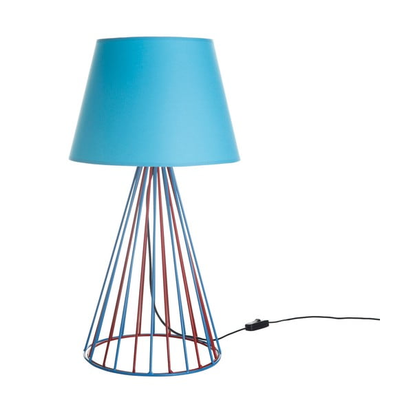 Žičana plava/crvena stolna lampa
