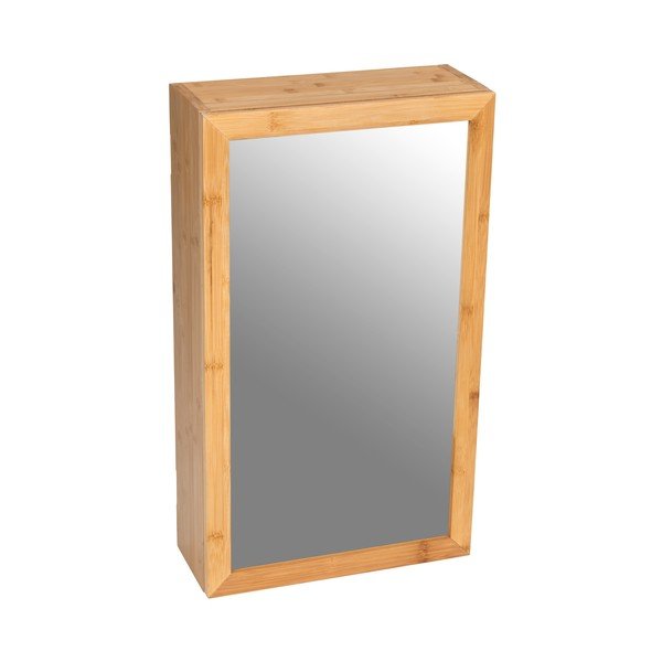 Kupaonski ormarić od bambusovog drveta s ogledalom Wenko Bambusa-image-3