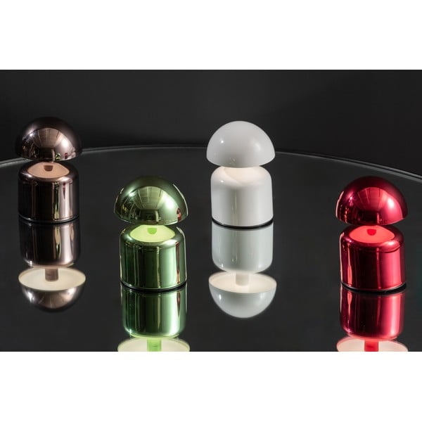 Bijela LED stolna lampa s metalnim sjenilom (visina 14 cm) Impetu – Leitmotiv-image-1