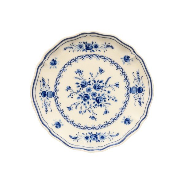 Plavi/bež desertni tanjur od kamenine ø 17 cm Vila – Costa Nova