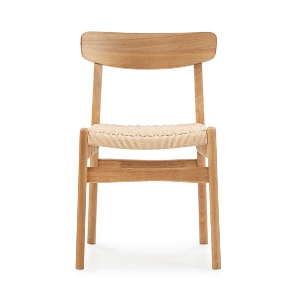 Blagovaonske stolice u setu 2 kom od masivnog kaučuka u prirodnoj boji Biel – MOME-image-3