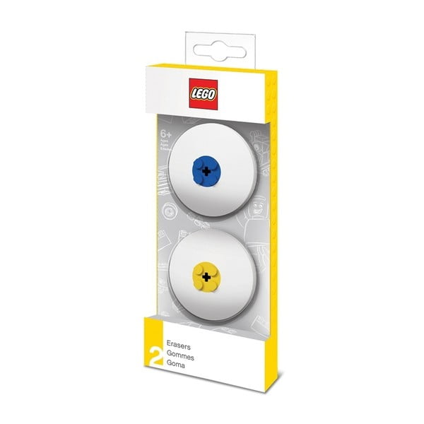 Set od 2 gume s plavim i žutim LEGO® detaljima