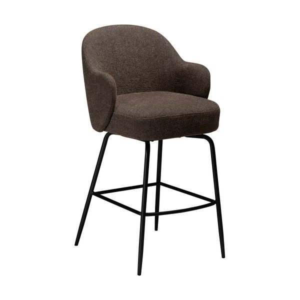 Smeđa okretna barska stolica (visine sjedala 70 cm) Bae – DAN-FORM Denmark