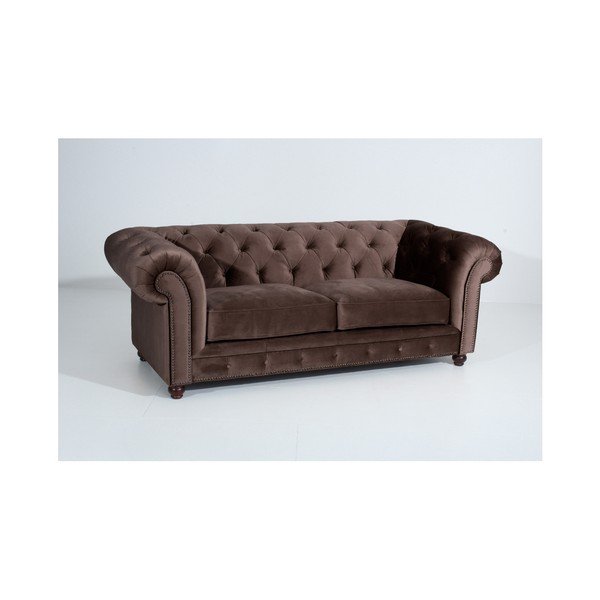 Tamnosmeđa sofa Max Winzer Orleans Velvet, 216 cm-image-3