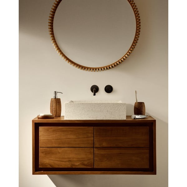 Smeđa drvena posuda za sapun Fraz – Kave Home-image-3