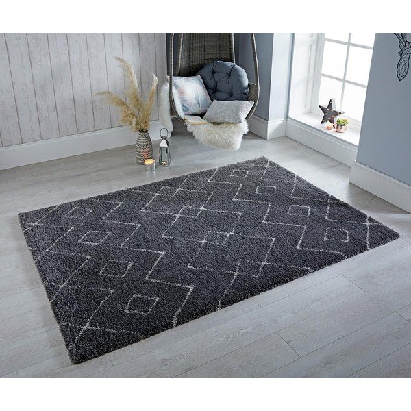 Tamnosivi tepih Flair Rugs Imari, 160 x 230 cm-image-1