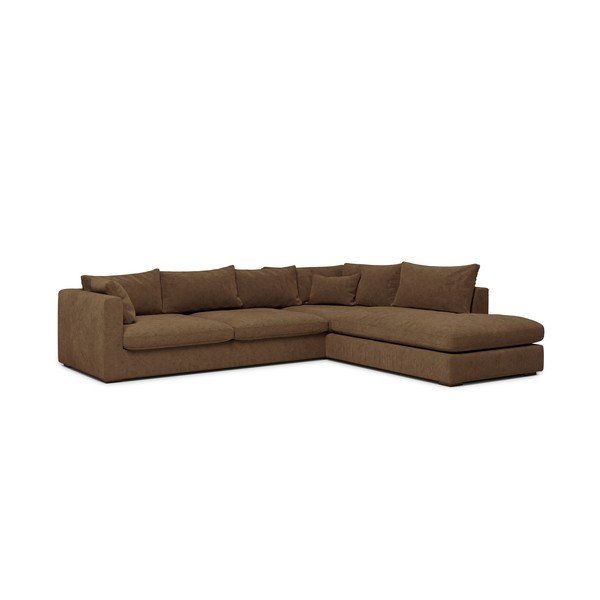 Smeđa kutna garnitura (desni kut) Comfy - Scandic-image-1