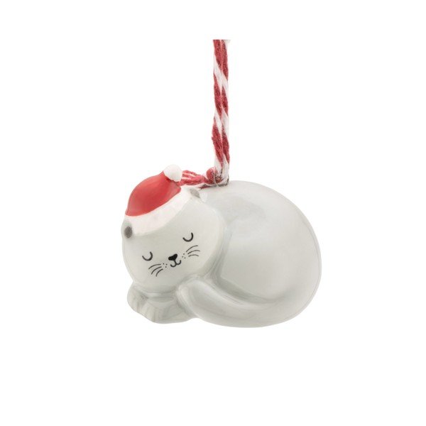 Keramički ukas za božićno drvce 4 cm Sleeping Cat – Sass & Belle