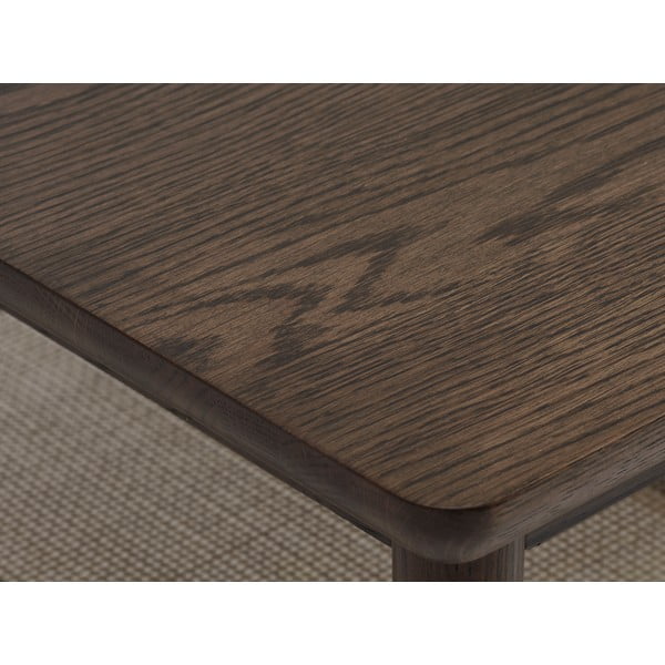 Smeđi stolić za kavu s pločom stola u dekoru hrasta 60x120 cm Barrali – Unique Furniture-image-2