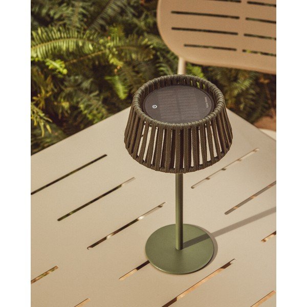 LED stolna/prijenosna vanjska svjetiljka sa solarnim panel (visina 30 cm) Aldet – Kave Home-image-2