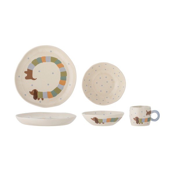 Dječji set posuđa 3 kom od kamenine Charlie – Bloomingville Mini-image-2