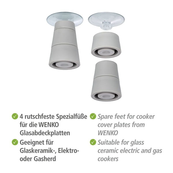 Set od 4 noge za staklenu zaštitnu ploču za štednjak Wenko Universal-image-3