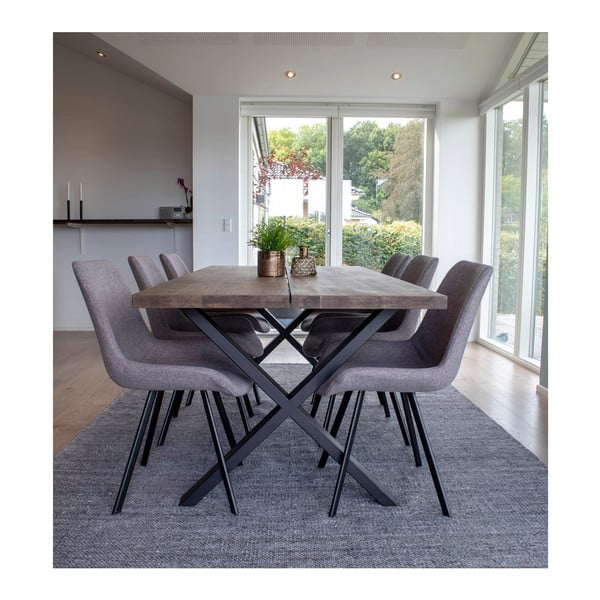 Blagovaonski stol od dimljenog hrasta House Nordic Montpellier, 200 x 95 cm-image-1