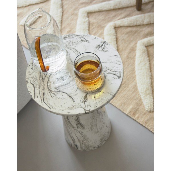 Sivi pomoćni stolić Kave Home Goldman Kesbury, visina 46 cm-image-1