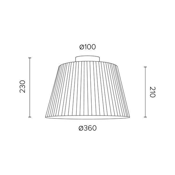 Krem stropna lampa Sotto Luce KAMI CP ⌀ 36 cm-image-1