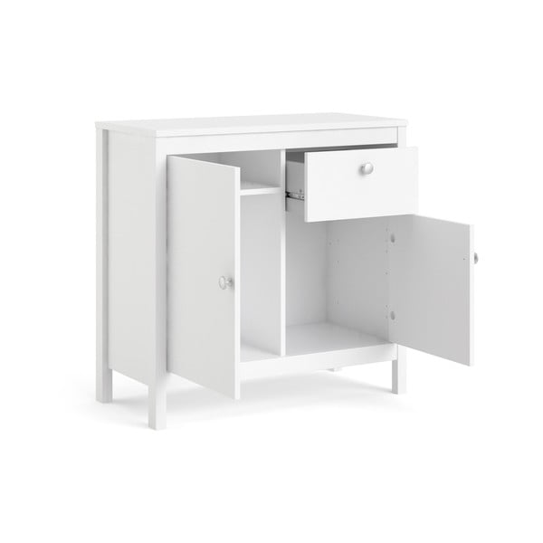 Bijela niska komoda 82x80 cm Madrid – Tvilum-image-4