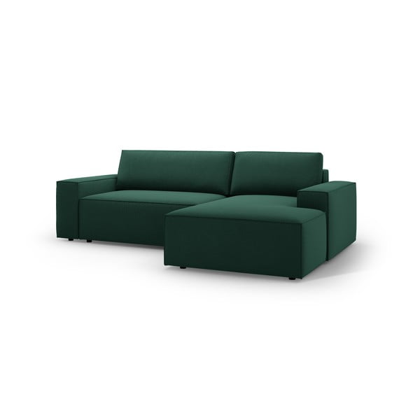 Zelena sklopiva kutna garnitura (s desnim kutom) Jodie – Micadoni Home-image-2