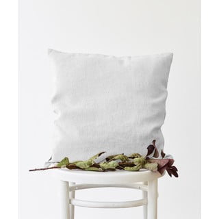 Bijela lanena jastučnica Linen Tales, 45 x 45 cm