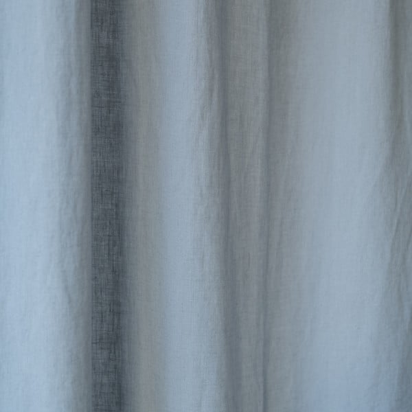 Siva lanena zavjesa s tunelom Linen Tales Night Time, 250 x 140 cm-image-1