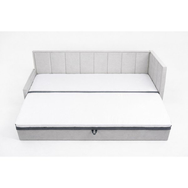 Siva sklopiva/s prostorom za odlaganje sofa od šenila 214 cm Fulgeo – ELTAP-image-3
