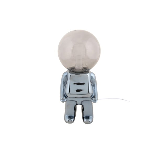 Siva LED stolna lampa s mogućnosti zatamnjivanja sa staklenim sjenilom (visina 27 cm) Ross – Leitmotiv-image-2