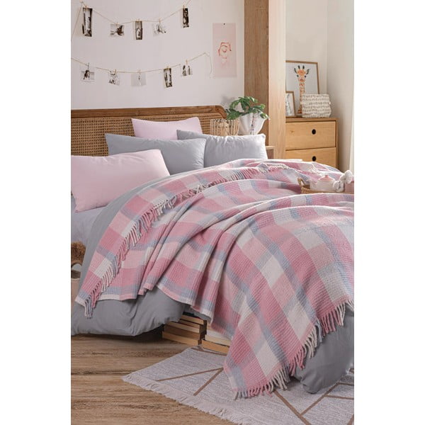 Ružičasti prekrivač 180x220 cm Warm Soft – Mijolnir-image-1