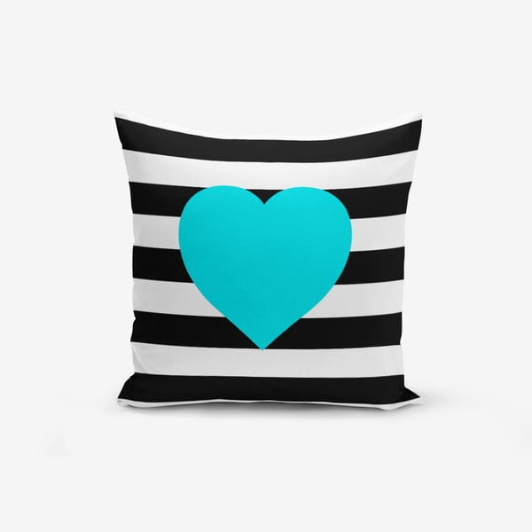 Pamučna ukrasna jastučnica Minimalist Cushion Covers Striped Blue, 45 x 45 cm