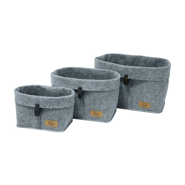 Sivi tekstilni organizator Wenko Felt, 30 x 18 cm-image-3