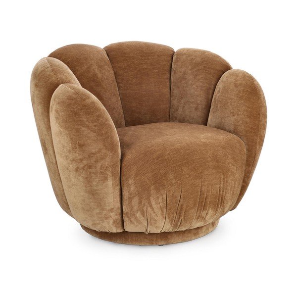 Smeđa fotelja Tulip – Bizzotto