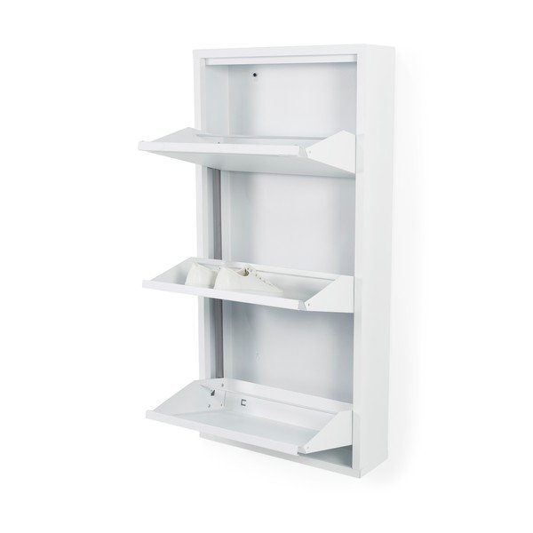 Bijeli metalni preklopni ormarić za cipele 50x103x15 cm Billy – Spinder Design-image-2