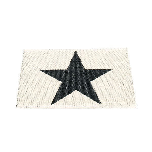 Crno-bijeli unutarnji i vanjski tepih 70x50 cm Viggo Black – Pappelina-image-1