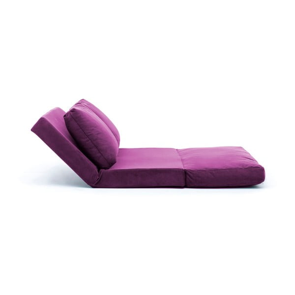 Ljubičasta sklopiva sofa 120 cm Taida – Balcab Home-image-3