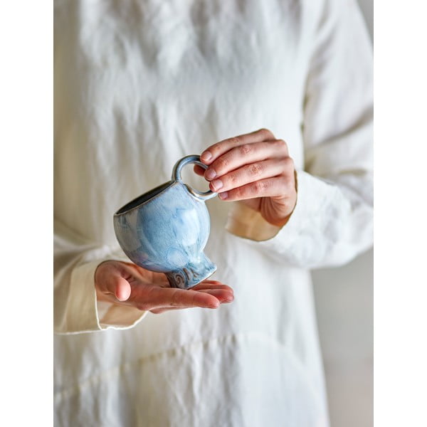 Svijetlo plave šalice u setu 4 kom za cappuccino od kamenine 250 ml Avonlea – Bloomingville-image-4