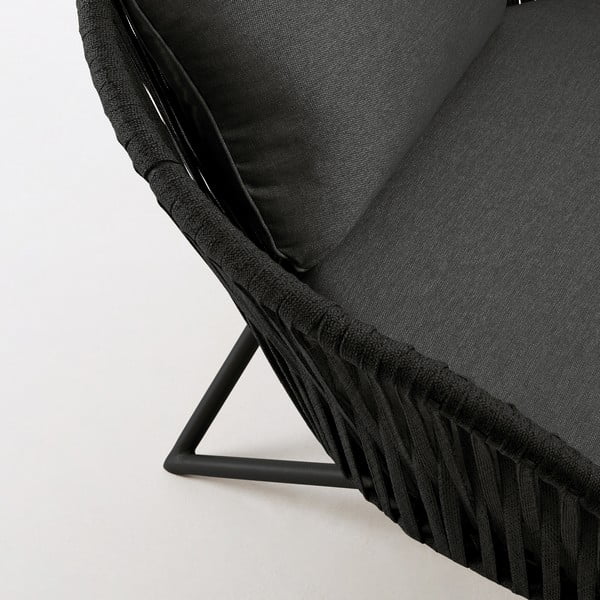 Crna vrtna stolica Kave Home Branzie-image-1