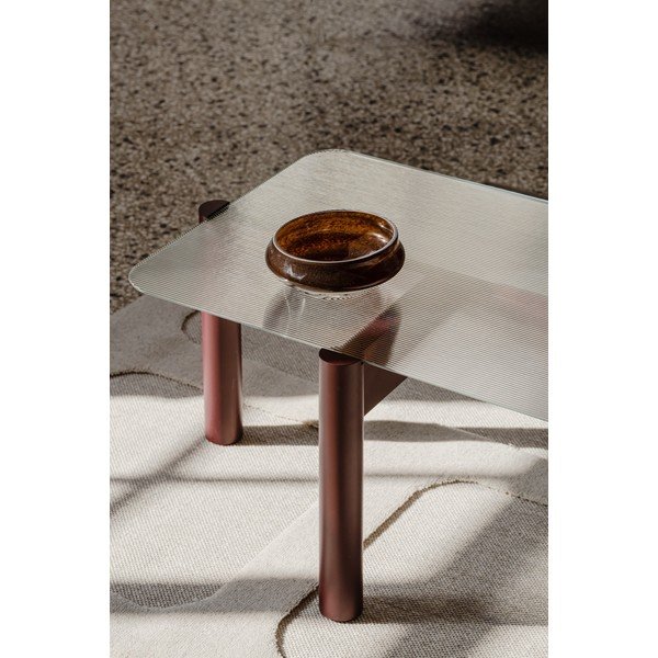 Bordo stolić za kavu sa staklenom pločom stola 55x105 cm Kob – noo.ma-image-3