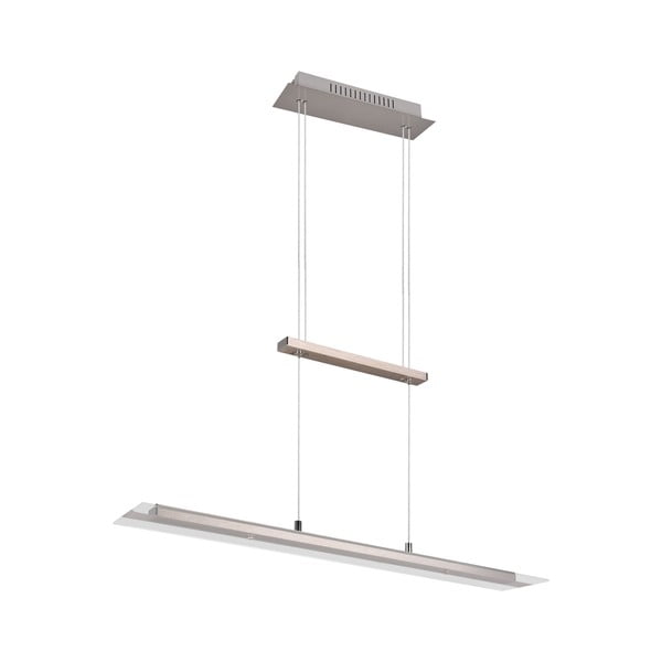 Siva LED viseća svjetiljka sa staklenim sjenilom Milos – Reality-image-3