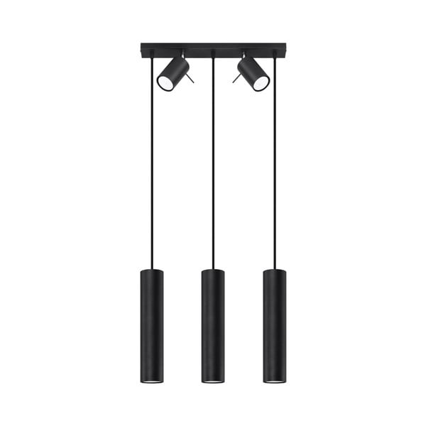 Crna viseća lampa s metalnim sjenilom 45x5 cm Etna - Nice Lamps