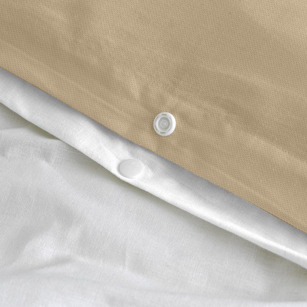 Crno-bijela/smeđa pamučna navlaka za poplun za krevet za jednu osobu 140x200 cm Blush sand – Blanc-image-4